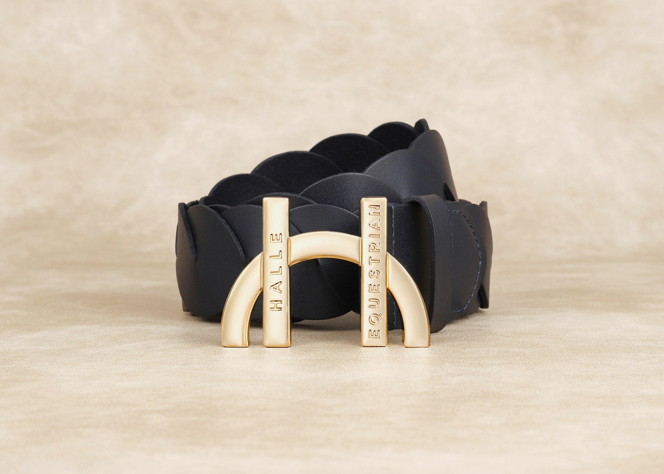 Bally Made In Italy Belt Twist Navy Blue  Leather Gold Tone Buckle il_fullxfull.1009646531_k8ln.jpg main image 2